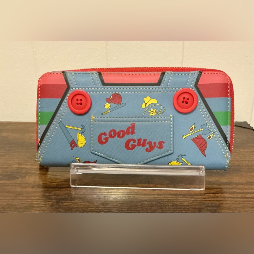 A Rare Loungefly Child's Play Chucky "Good Guys" Cosplay Zip Around Wallet